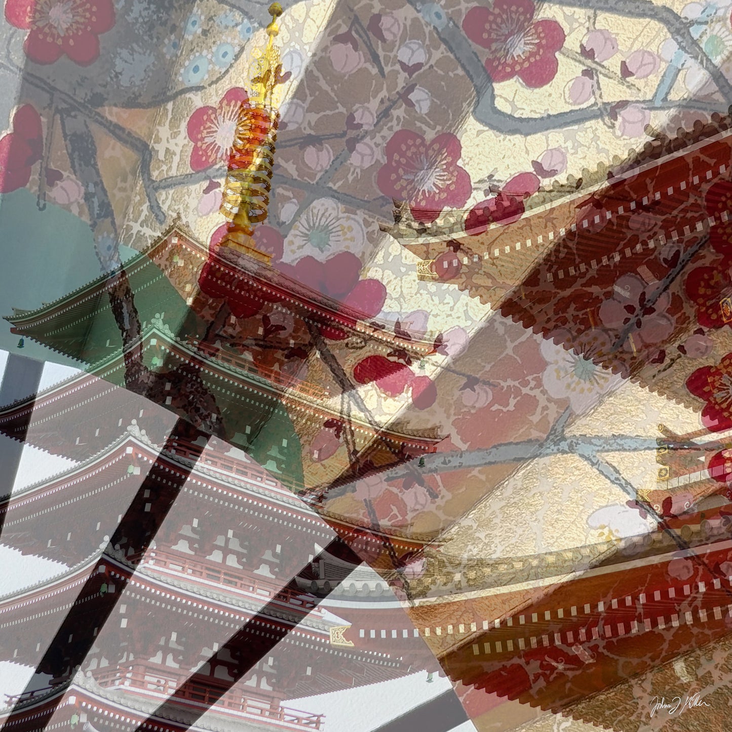 Fanning Asakusa Skirt